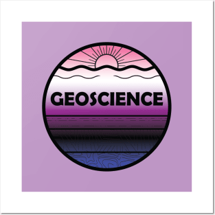 Genderfluid Pride Geoscience Cross Section Posters and Art